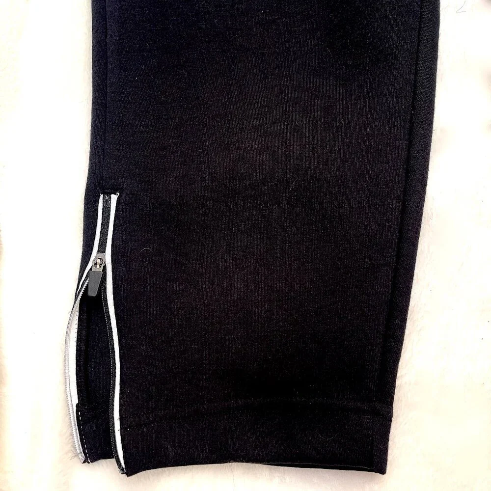 NWT NIKE Croped Jersey High Waist PANT SNKR 884410-010 Black S - Picture 11 of 13
